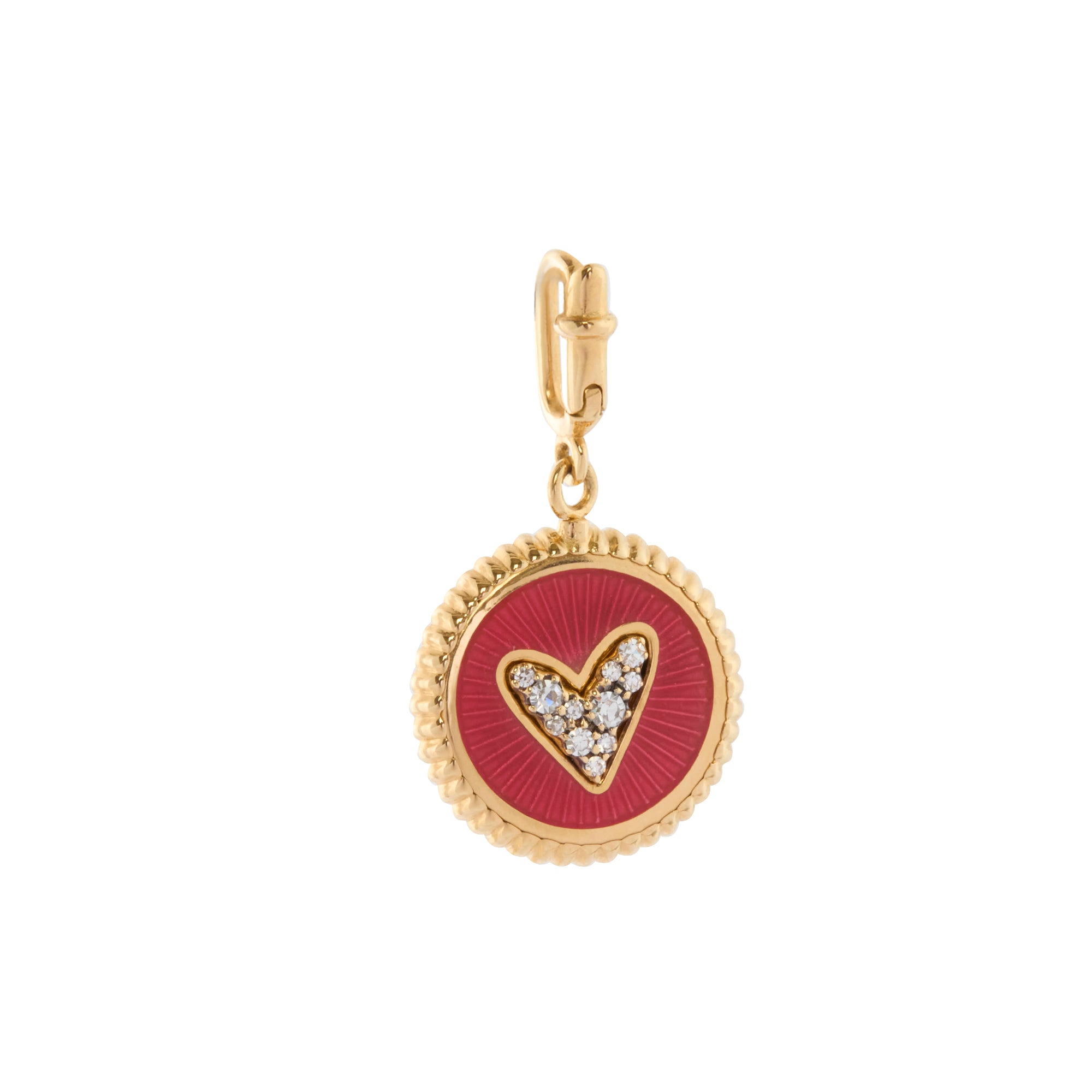 Diamond Kiwi and Red Snapper Enamel Double Sided Star and Horseshoe Kastak Charm