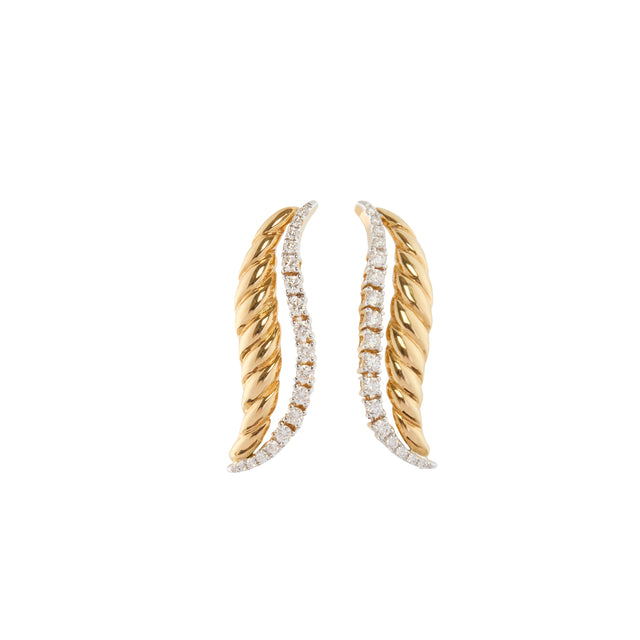 Kavant & Sharart - Diamond Wave Earrings