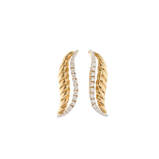 Diamond Wave Earrings - Main Img