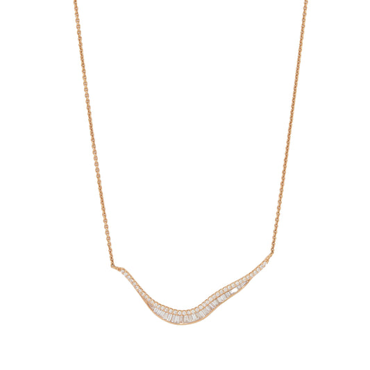 Diamond Talay Wave Necklace - Main Img