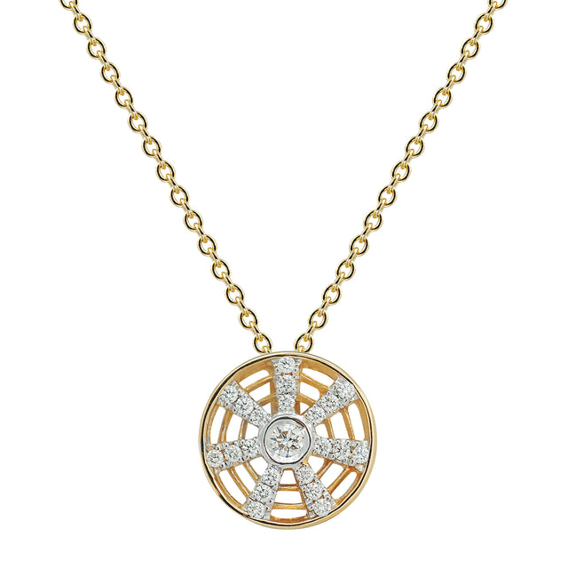 Diamond Twist Kaleidoscope Necklace