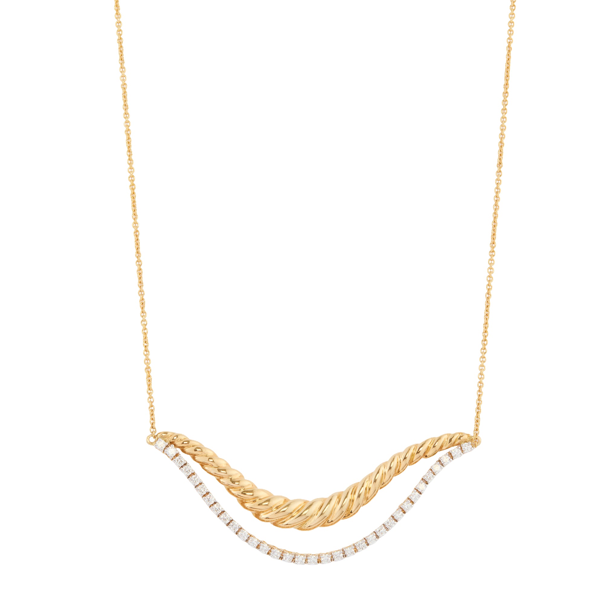 Kavant & Sharart - Diamond Talay Wave Necklace