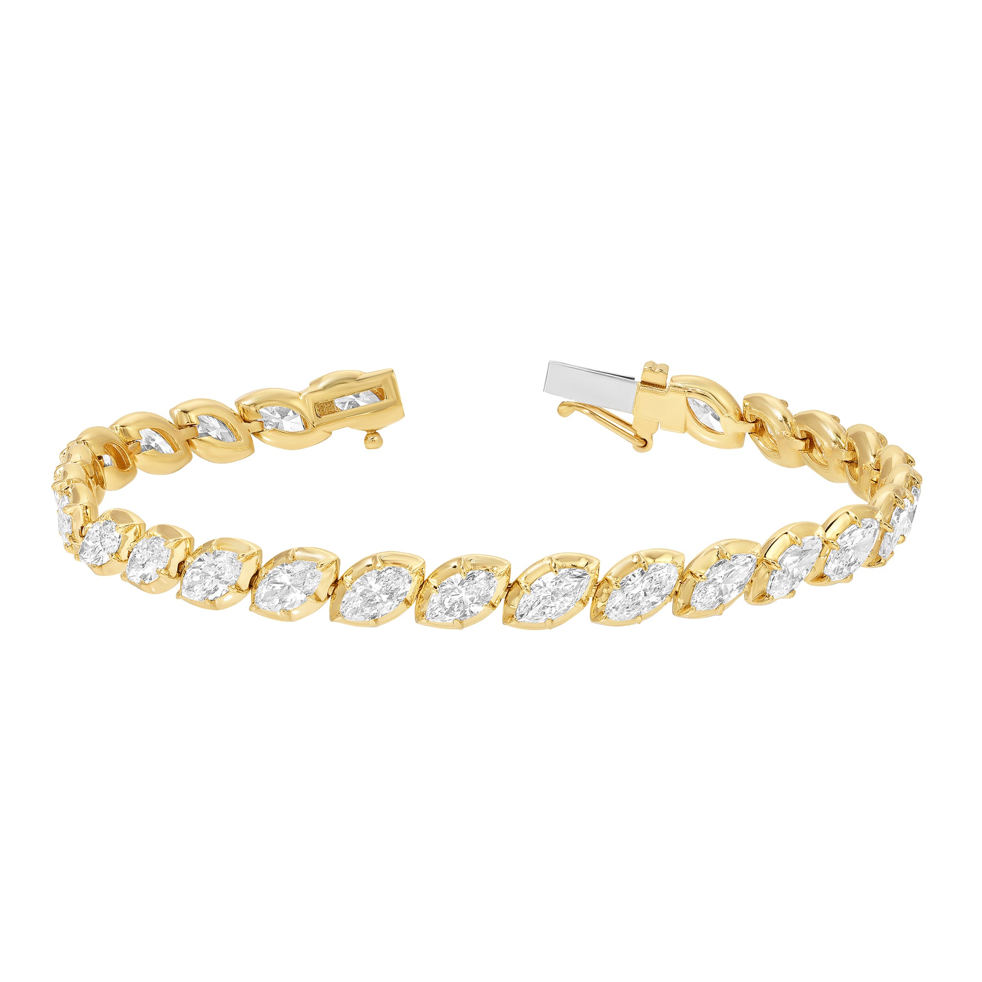Carbon & Hyde - Marquise Diamond Seraphine Tennis Bracelet