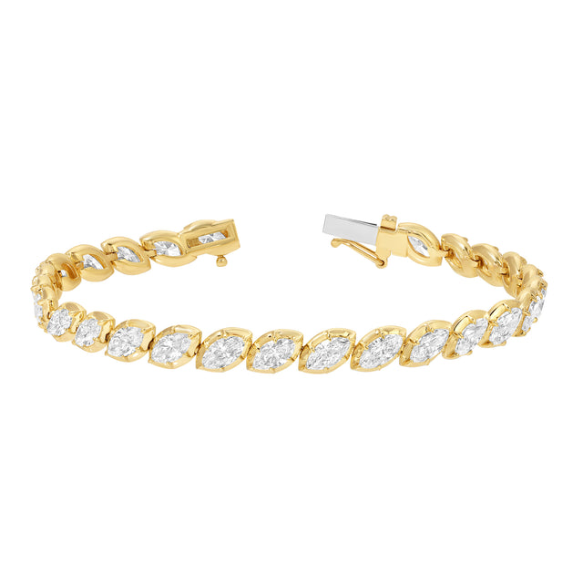 Carbon & Hyde - Marquise Diamond Seraphine Tennis Bracelet