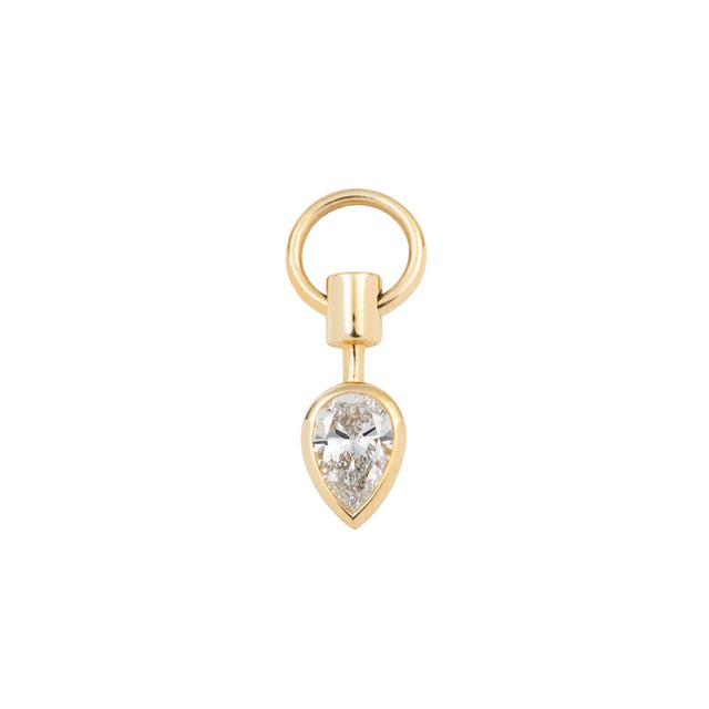 Lab Grown Pear Diamond Hypnotic Pendulum Charm