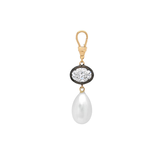 La Mer Pearl and Diamond Drop Pendant - Main Img