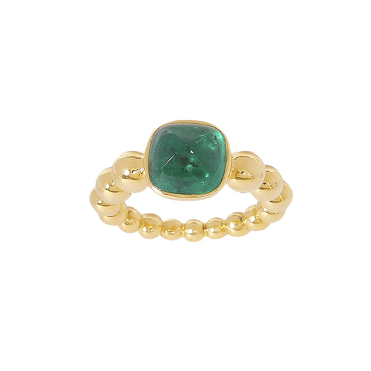 Bead Ring - Emerald - Main Img