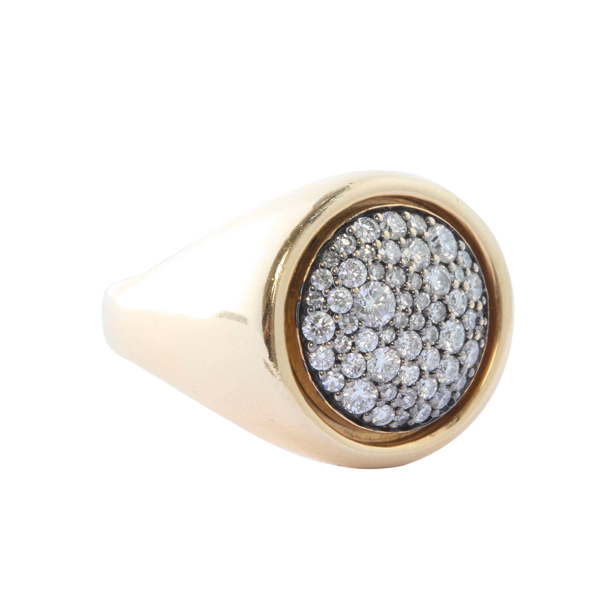 Black Rhodium Plated Antique Smartie Ring