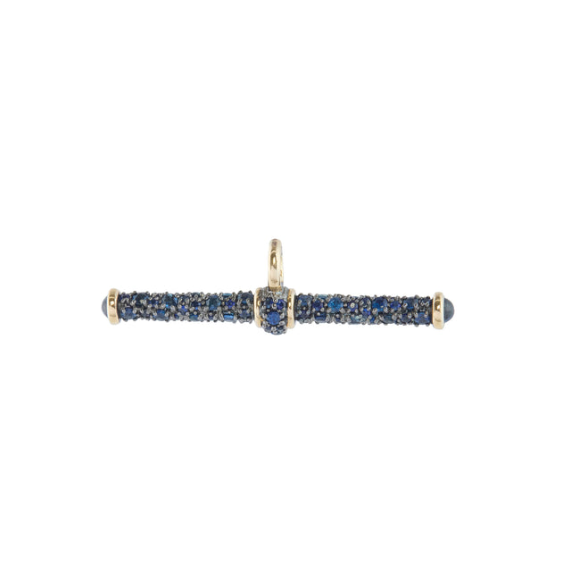 Blue Sapphire T-Bar Pendant