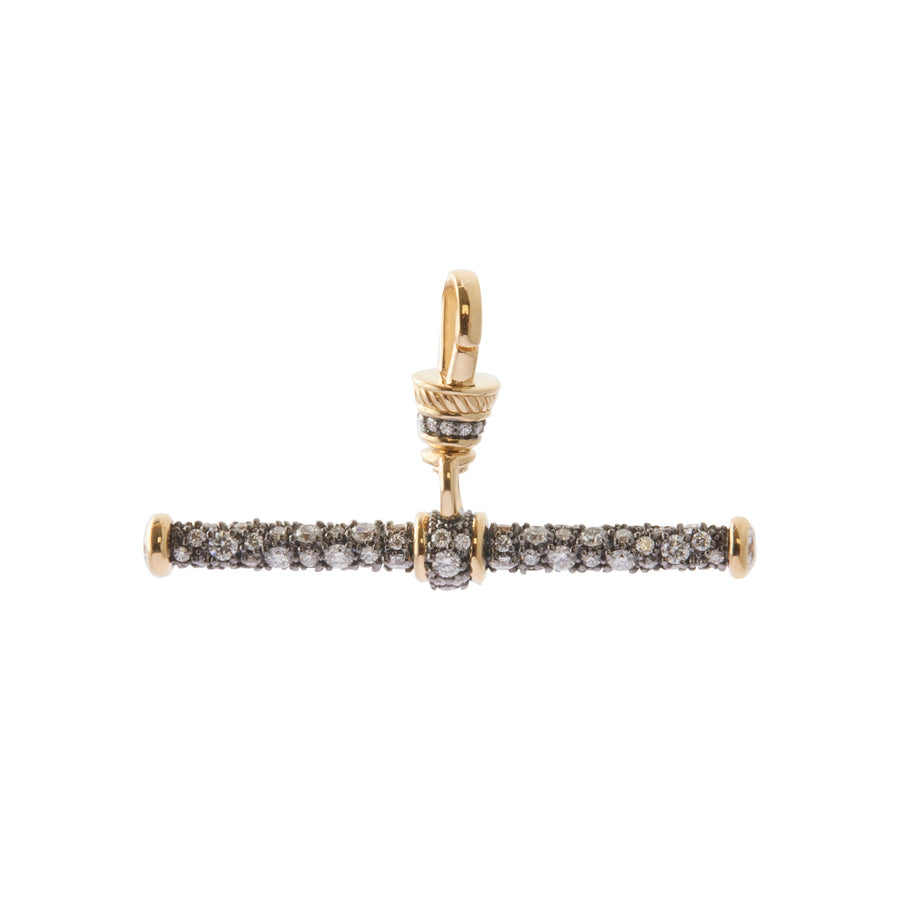 Lucy Delius T-Bar Pendant - Diamond with Albert Clip - Charms & Pendants