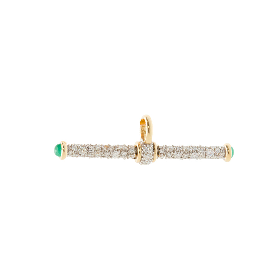 T-Bar Pendant - Emerald