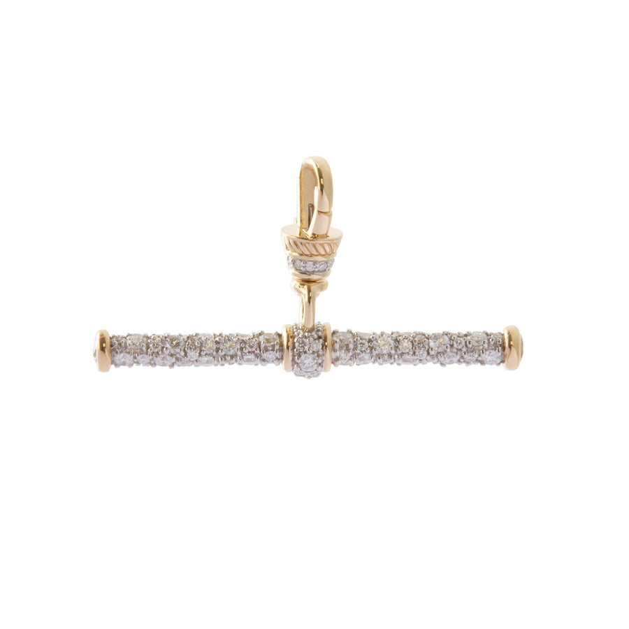 Lucy Delius T-Bar Pendant - Diamond with Albert Clip - Charms & Pendants - Broken English Jewelry