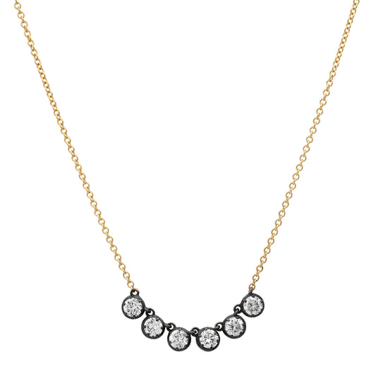 Lab Grown Diamond Six Stone Le Marais Necklace - Main Img