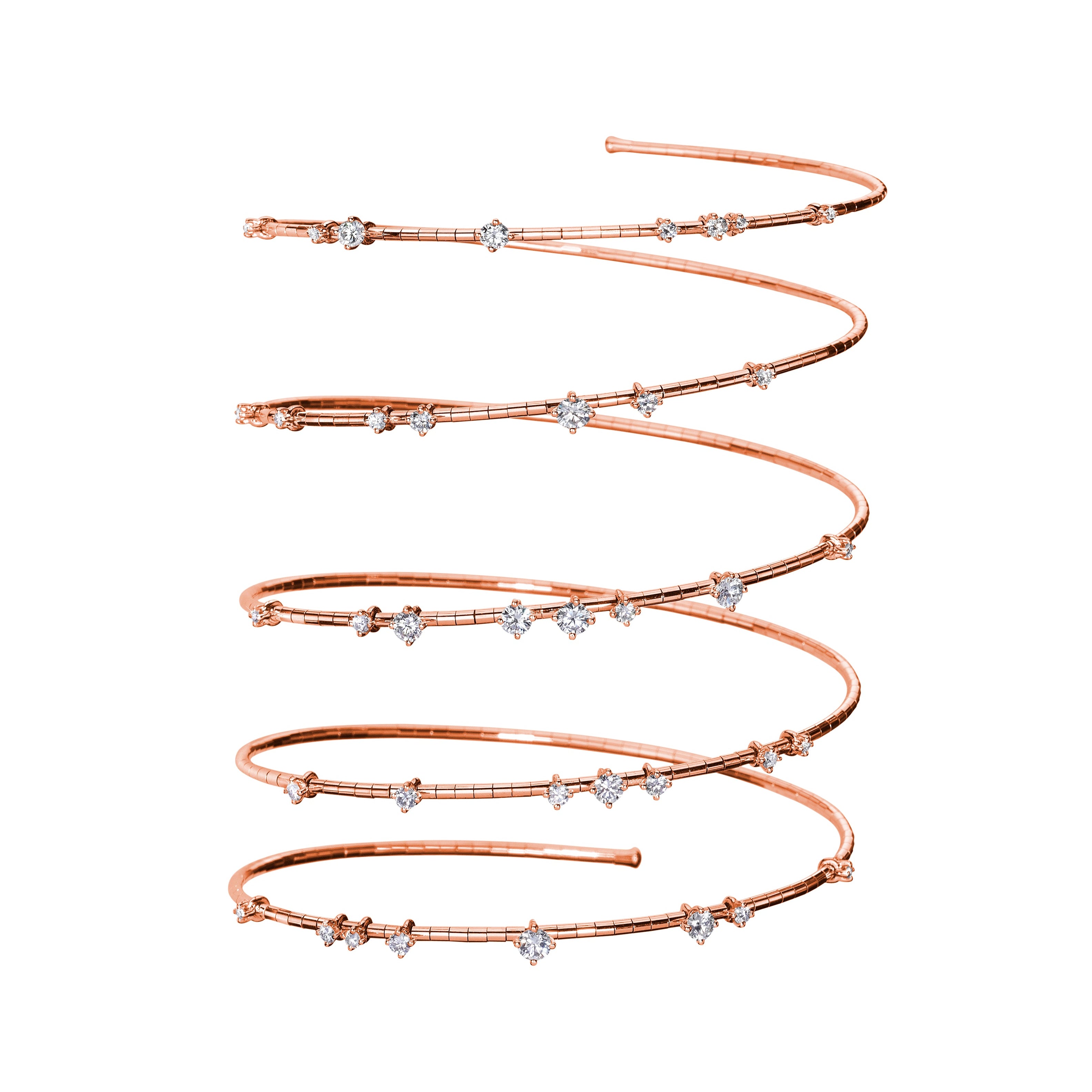 Diamond Five Row Bracelet