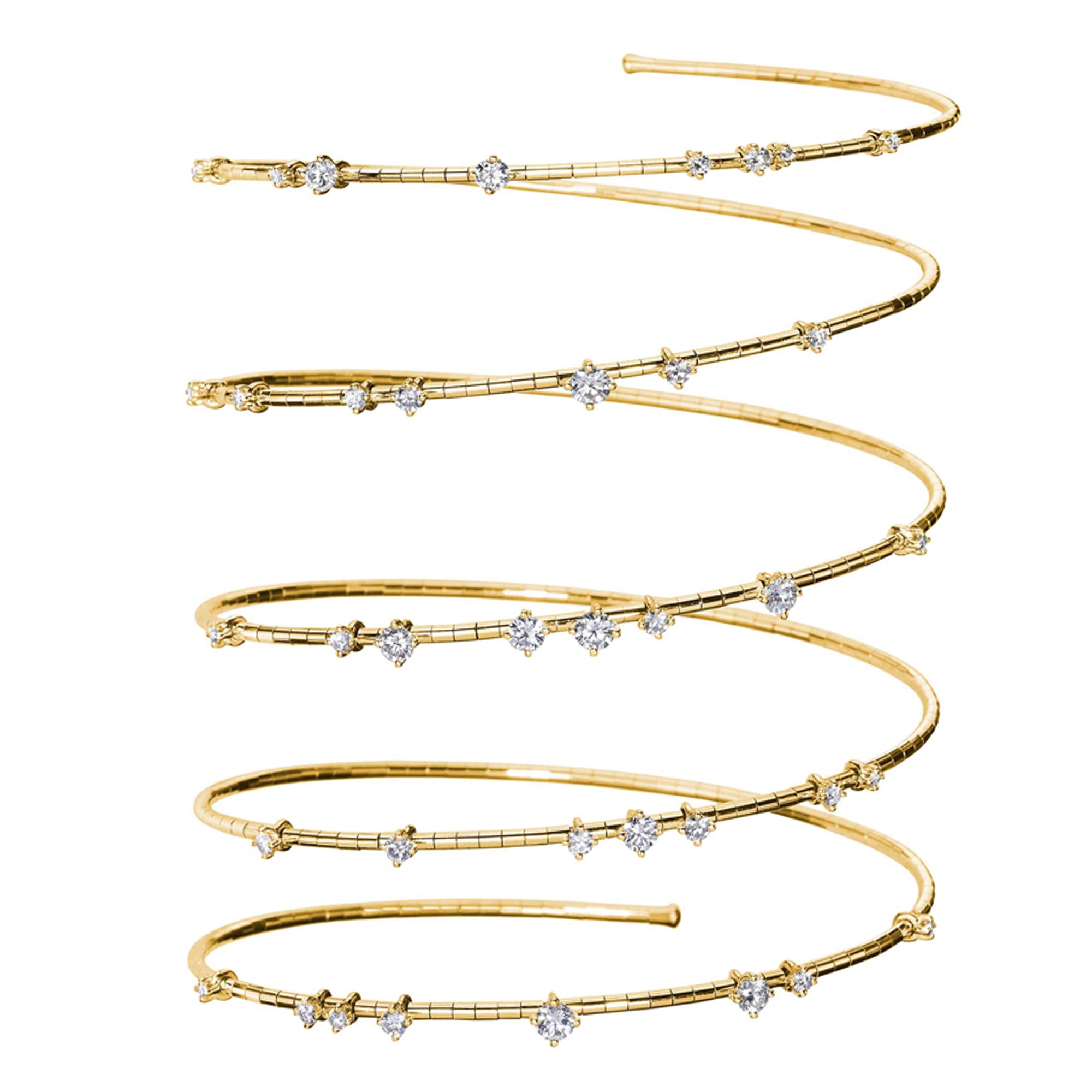 Mattia Cielo - Natural Diamond 5 Row Bracelet