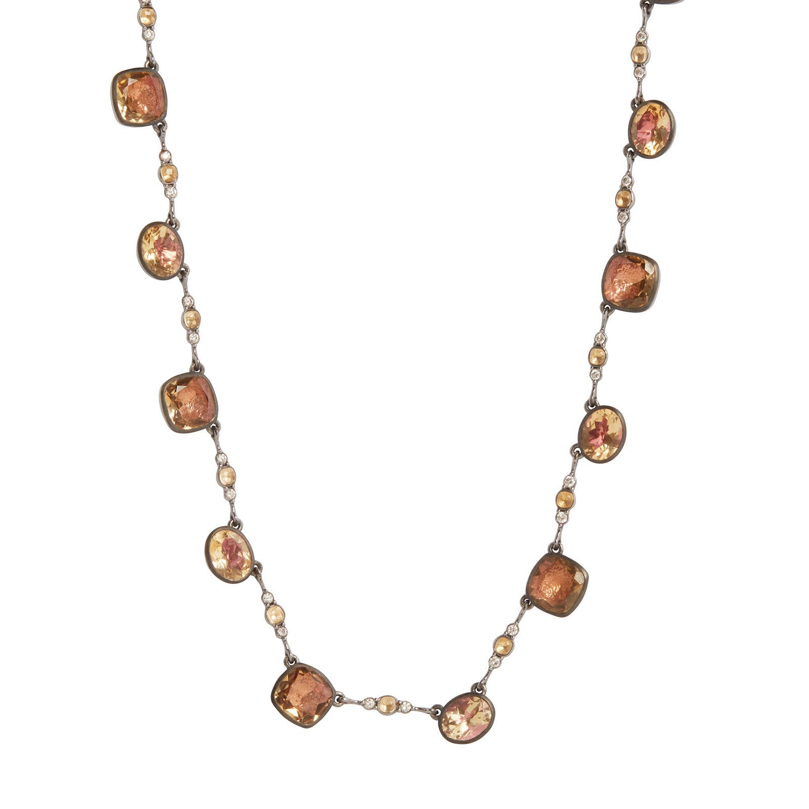 Larkspur & Hawk Luzia Cushion Oval Necklace - Necklaces - Broken English Jewelry front view