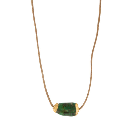 Ancient Turquoise Bead Necklace - Main Img