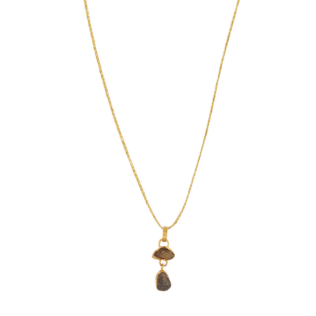 Borneo Diamond Double Drop Necklace