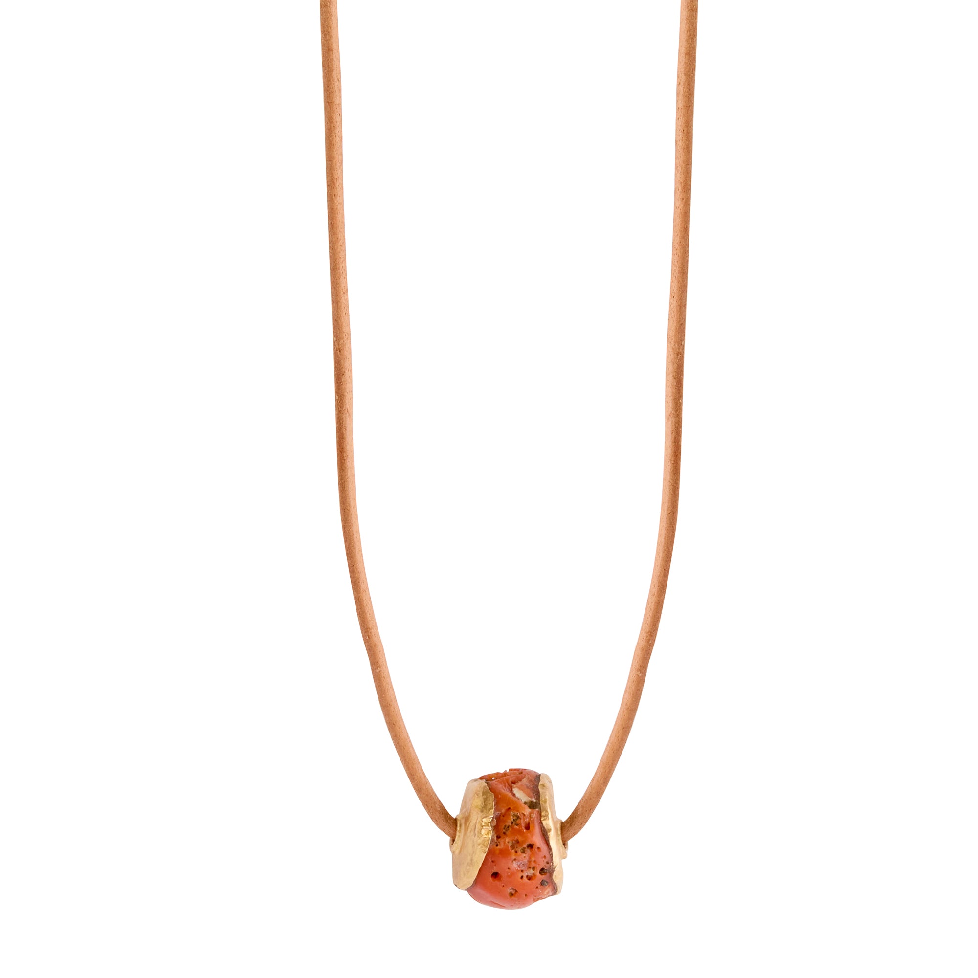 Ancient Coral Bead on Cord