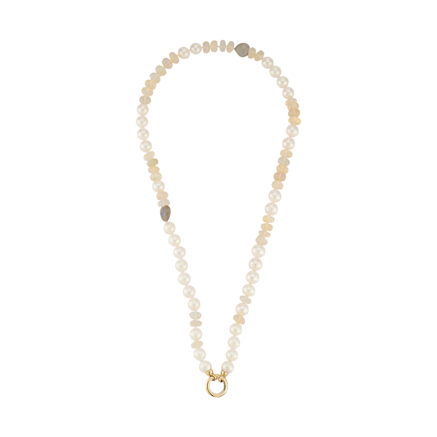 Storrow Opal Maisy Necklace - Necklaces - Broken English Jewelry top view