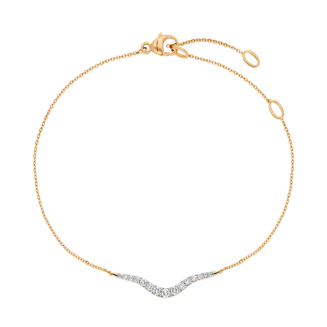 Diamond Petit Radiant Chain Bracelet