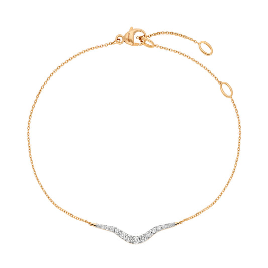 Diamond Petit Radiant Chain Bracelet - Main Img