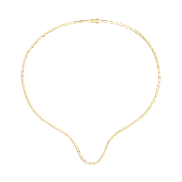 Half Pave Diamond Radiant Choker