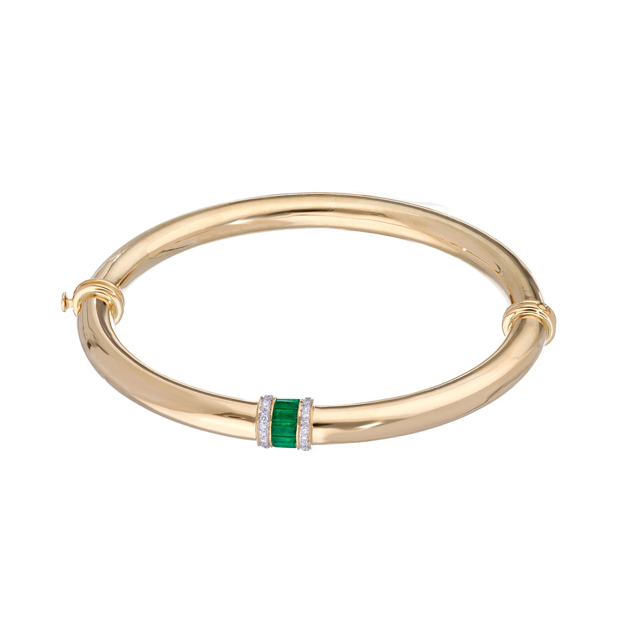 Moksh Paro Bracelet - Emerald , front view