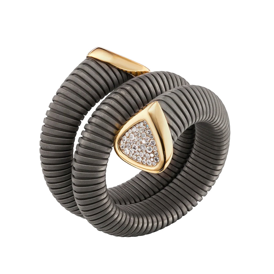 Marina B Trisola Limited Edition Triple Cuff - Bracelets - Broken English Jewelry, side view