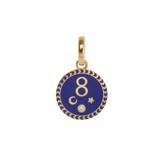Diamond and Ceramic Karma Petite Charm - Main Img