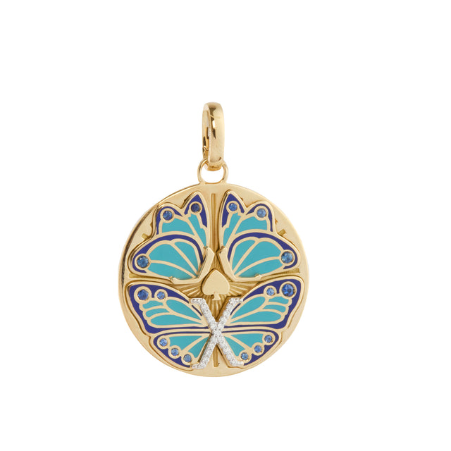 Large Reverie Ceramic Medallion with Diamond