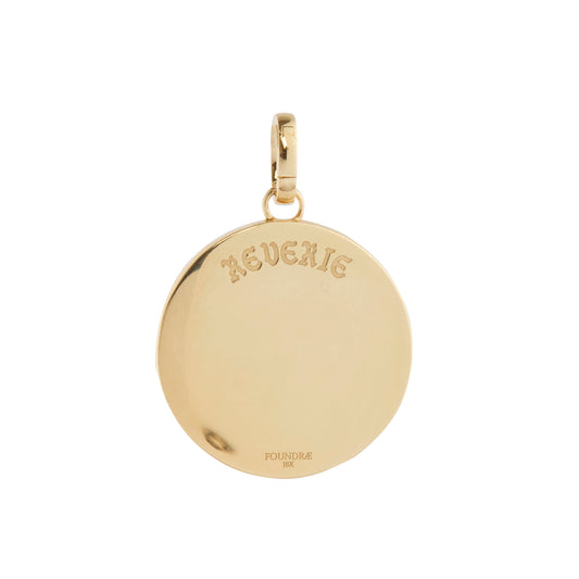 Large Reverie Ceramic Medallion with Diamond