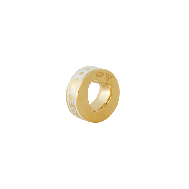 Foundrae Wholeness Tenet Heart Beat Charm, angle view