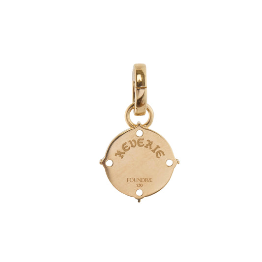 Diamond and Swiss Blue Topaz Reverie Medallion