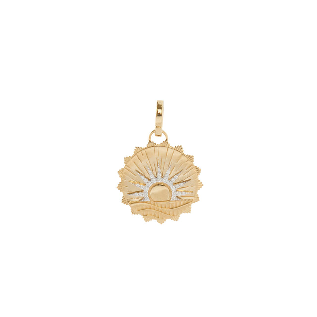 Foundrae Medium New Beginnings Internal Compass Medallion - Charms & Pendants - Broken English Jewelry