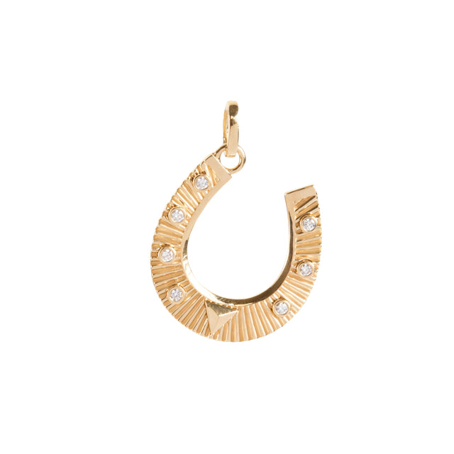 Diamond Horseshoe Pendant