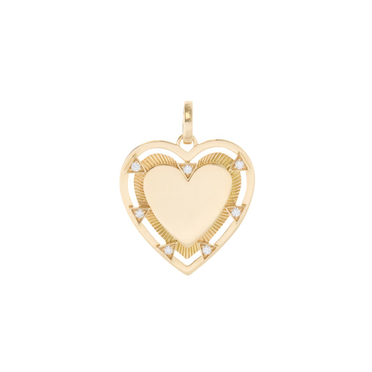 True Love Engravable Heart Medallion - Main Img