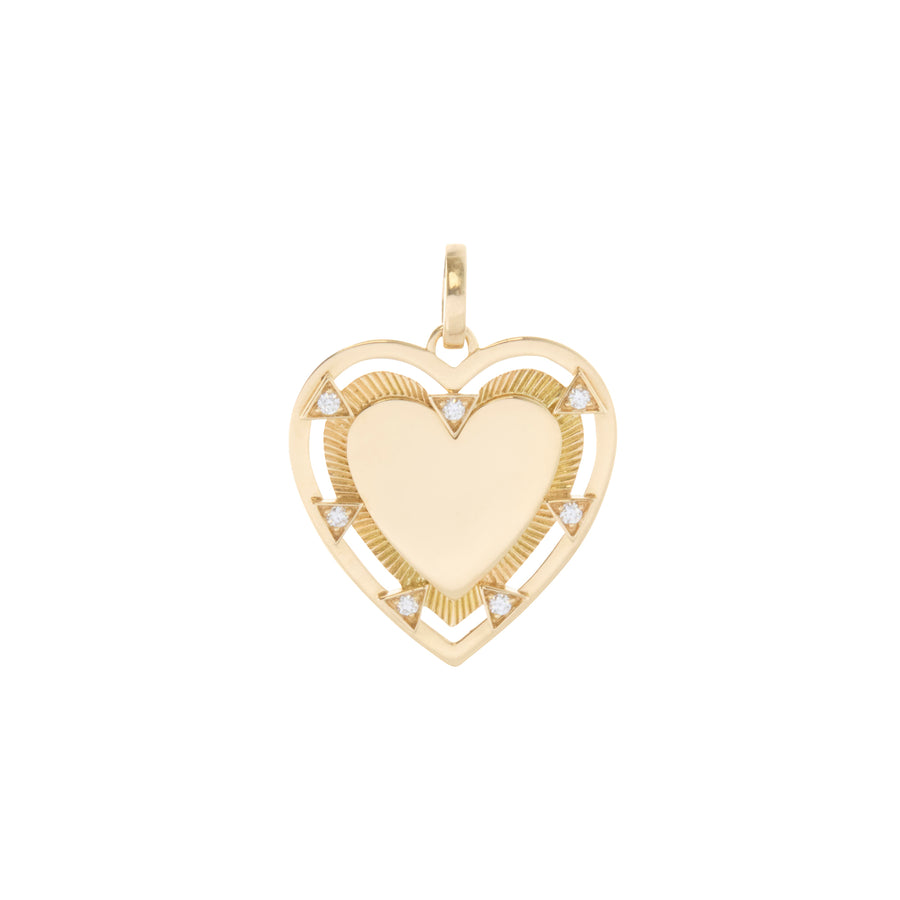 True Love Engravable Heart Medallion