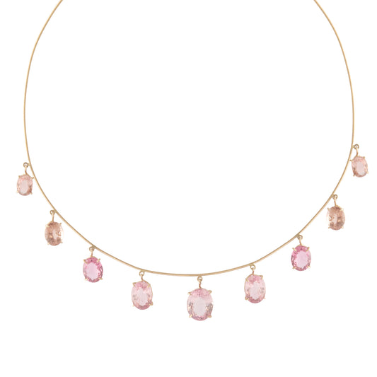 Gold Choker - Pink Tourmaline - Main Img