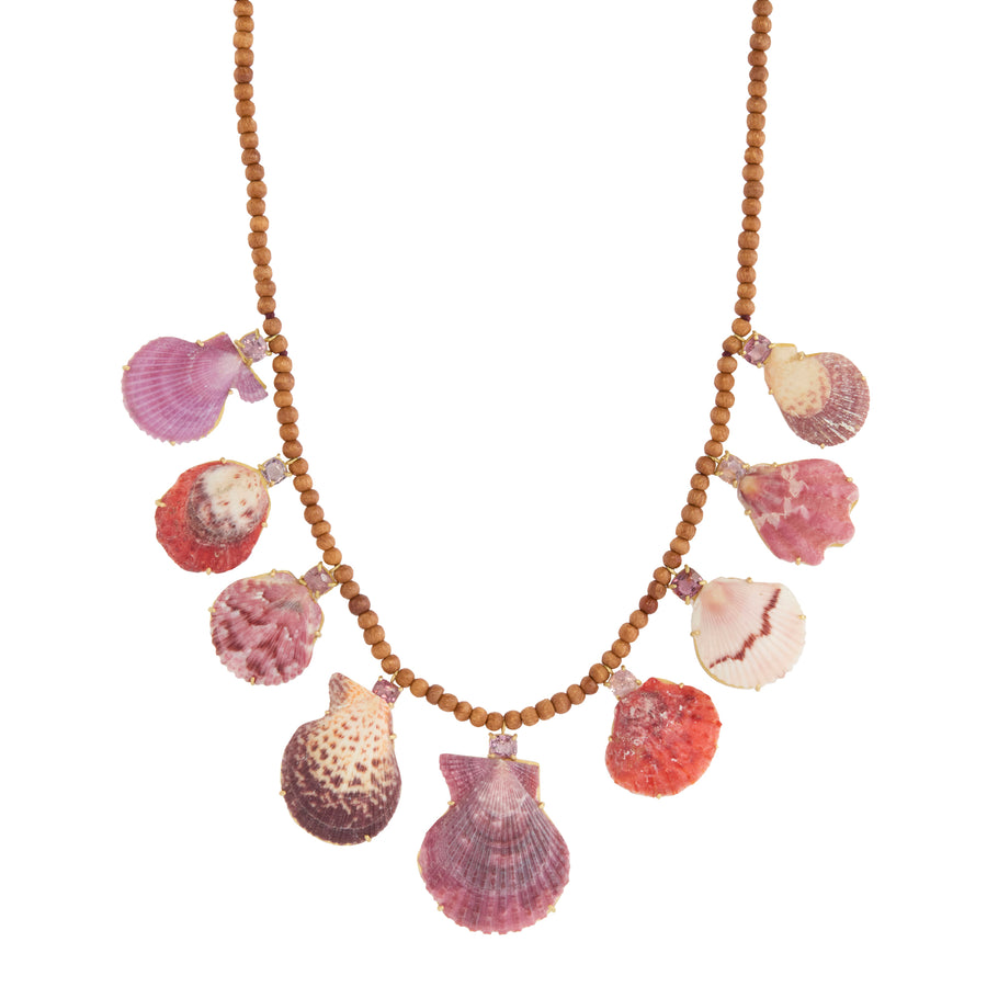 Rare Shells with Spinels Necklace