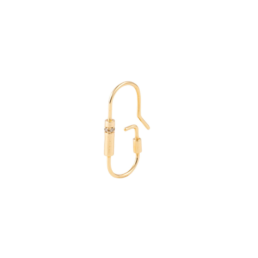 Hirotaka Diamond Large Joan Miro Ear Cuff - Earrings - Broken English Jewelry front angled view