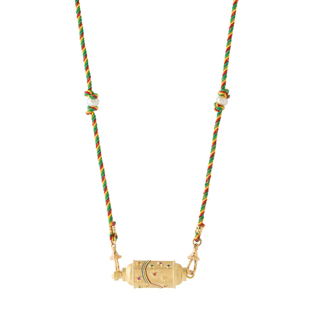 Rainbow Star Locket - Rasta