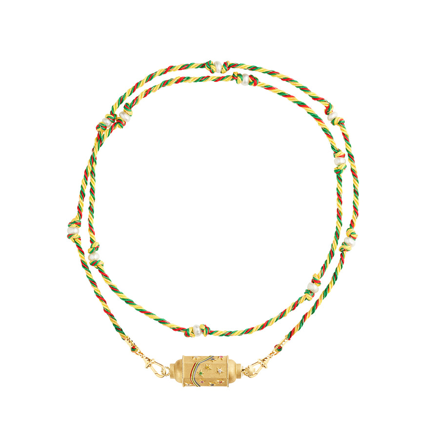 Rainbow Star Locket - Rasta