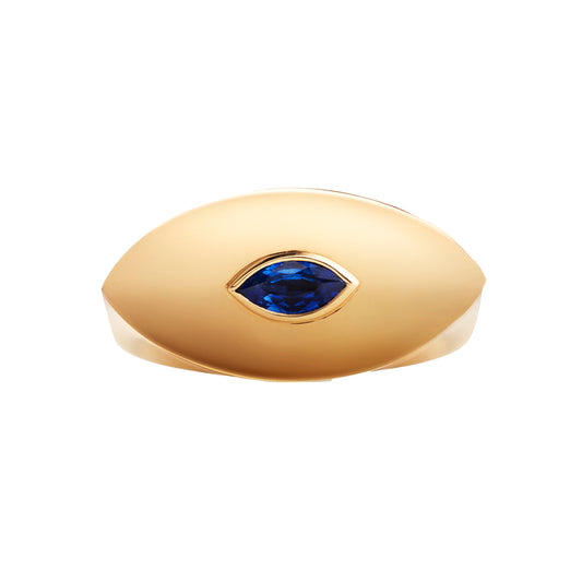 Sapphire Evil Eye Ring - Main Img