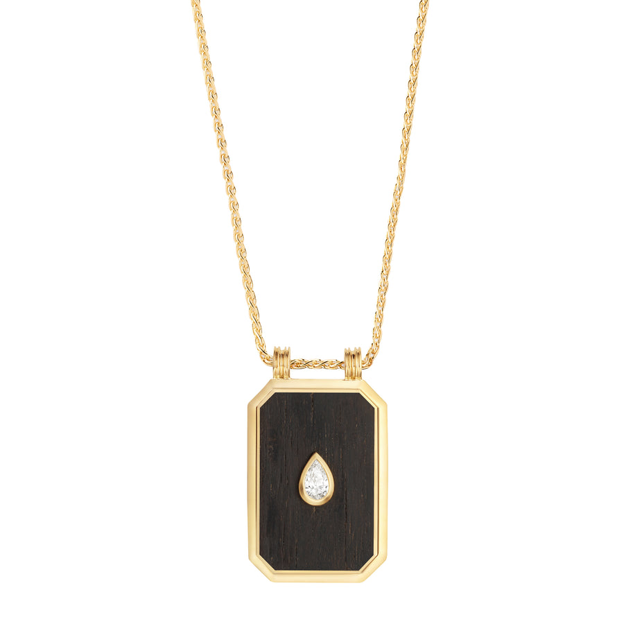 Scapular Necklace - Pear Diamond