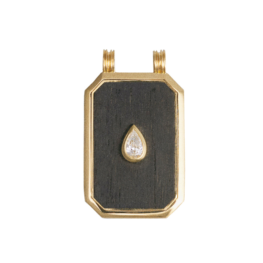 Scapular Necklace - Pear Diamond