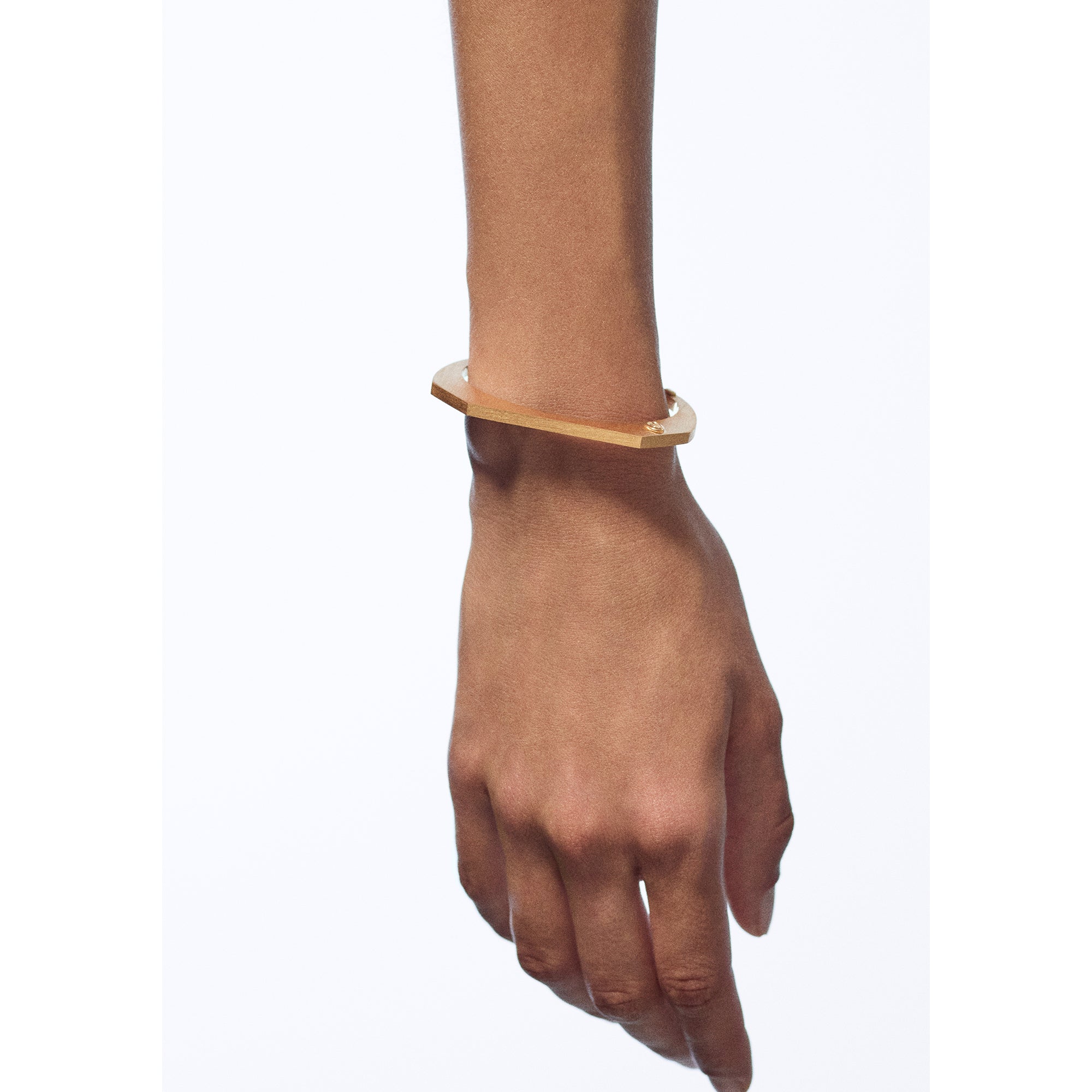 Small Diamond Pear Cuff Bracelet