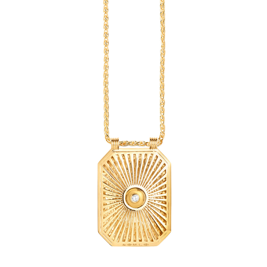 Star Scapular on Spiga Chain 18K Yellow Gold