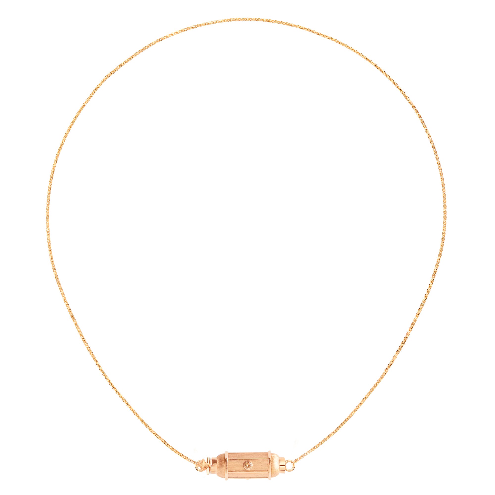 Brown Diamond Micro Coco Necklace - 20"
