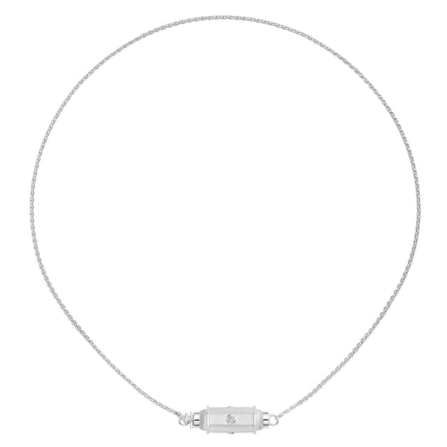 Diamond Micro Coco Necklace - 14"